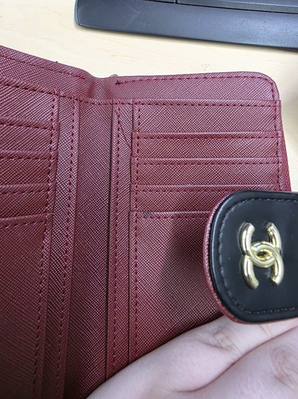 Chanel Quilted Leather Zip Wallet - Black with Gold Hardware - Picture 7 of 11